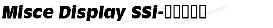 Misce Display SSi字体转换